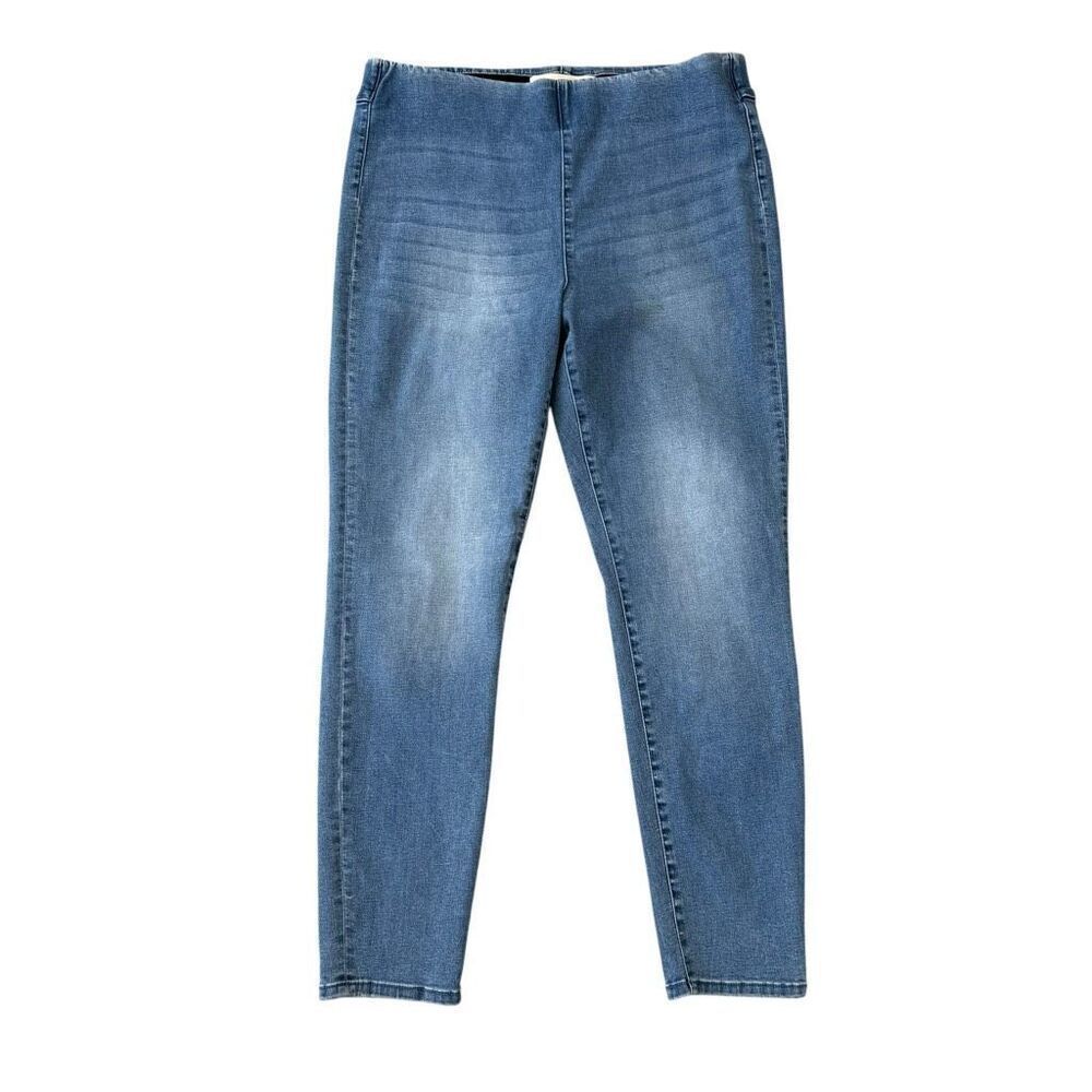Soft Surroundings Women’s Jeans Blue Denim Skinny Tapered Pull On Casual Sz L